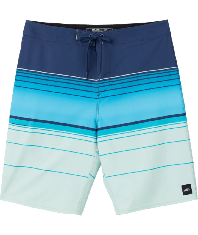 Men's classic tapered pants-O'Neill Hyperfreak Heat Stripe 21 Boardshorts-Navy