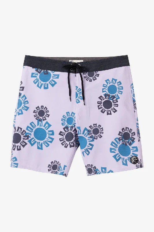 Men's dark performance pants-O'Neill OG Print 19 Boardshorts-Iris