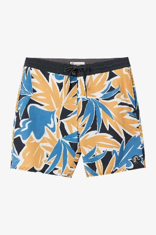 Men's durable faded pants-O'Neill OG Print Cruzer 18 Boardshorts-Black