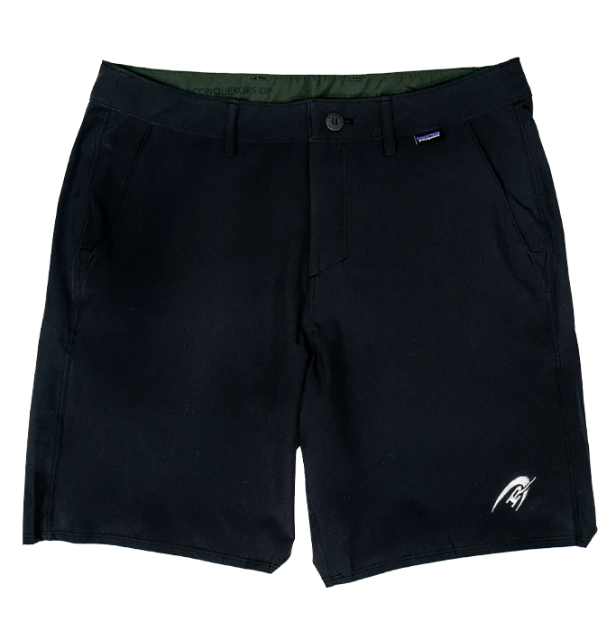 Men's rugged denim pants-Patagonia x REAL Hydropeak Hybrid 19 in. Shorts-Ink Black