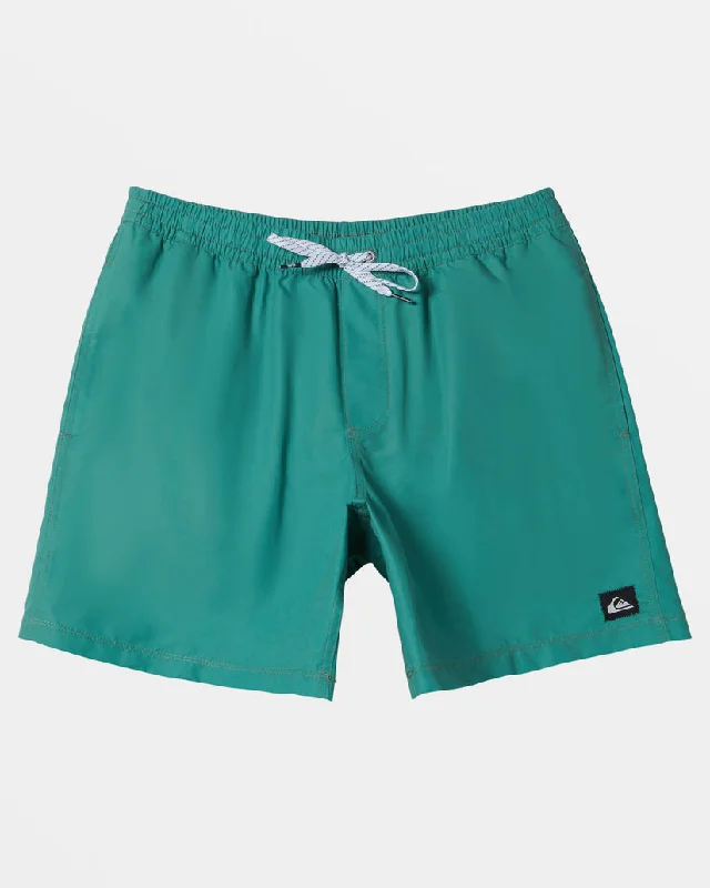 Men's slim ripstop pants-Quiksilver Everyday Solid Volley 17 Boardshorts-Frosty Spruce