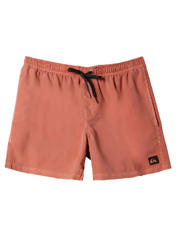 Men's dark faded denim pants-Quiksilver Everyday Surfwash Volley 17 Boardshorts-Canyon Clay