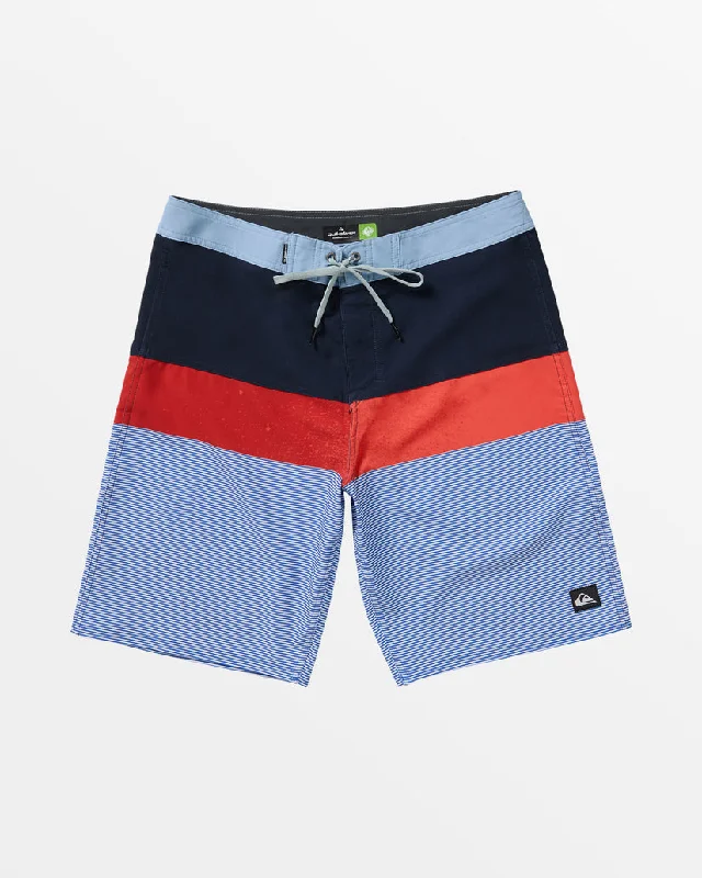 Men's durable travel pants-Quiksilver Surfsilk Panel 20 Boardshorts-Pacific Tribe Dark Navy