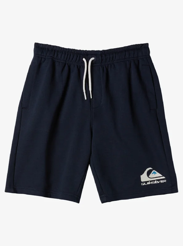 Men's dark ripstop pants-Quiksilver Youth Easy Day Jogger Shorts-Dark Navy