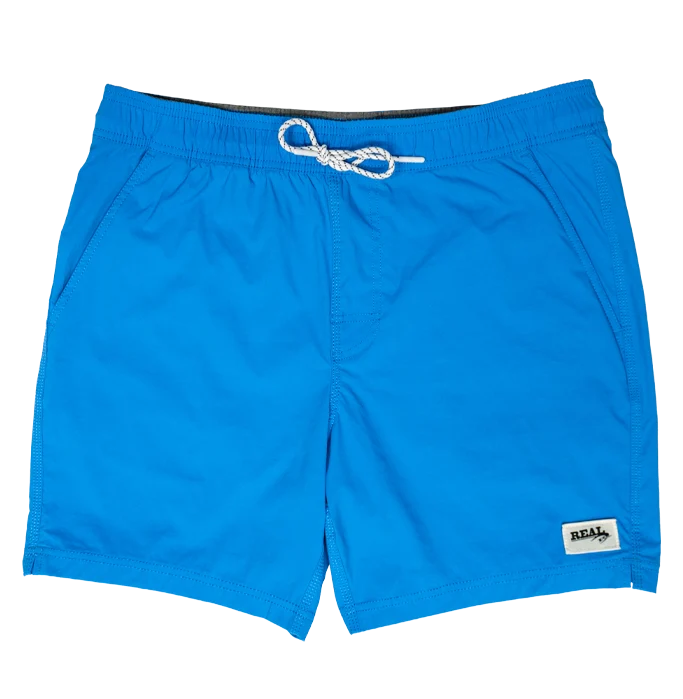 Men's skinny twill jeans-REAL Ledge Boardshorts-Azure