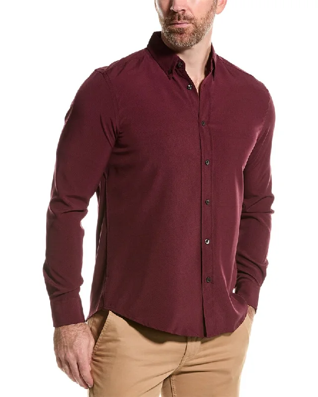 Men's stylish chambray shirt-Report Collection Hyper Stretch Shirt