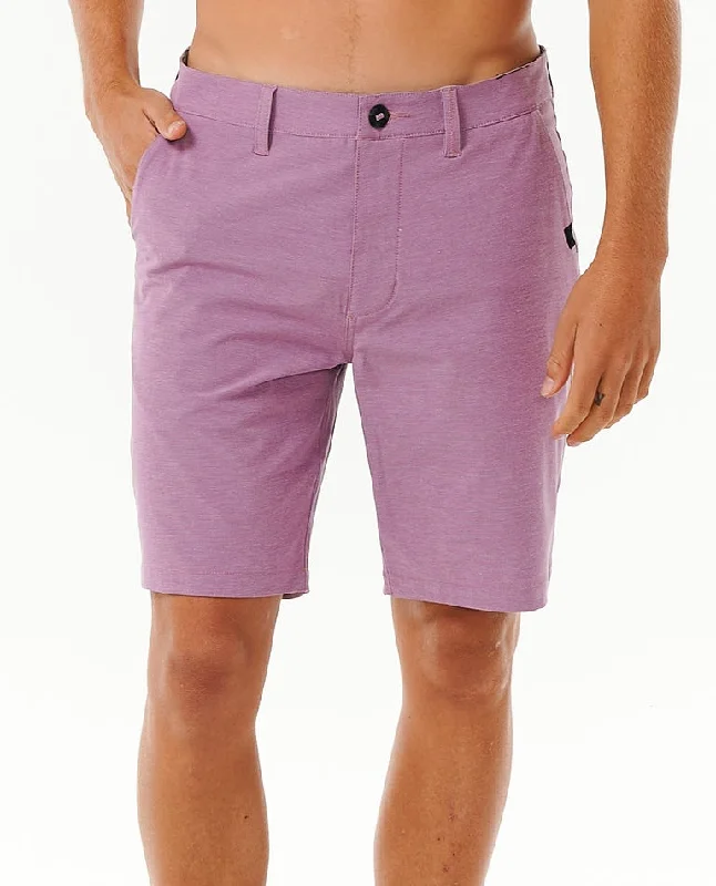 Men's durable twill trousers-Rip Curl Boardwalk Phase Nineteen Shorts-Dusty Purple