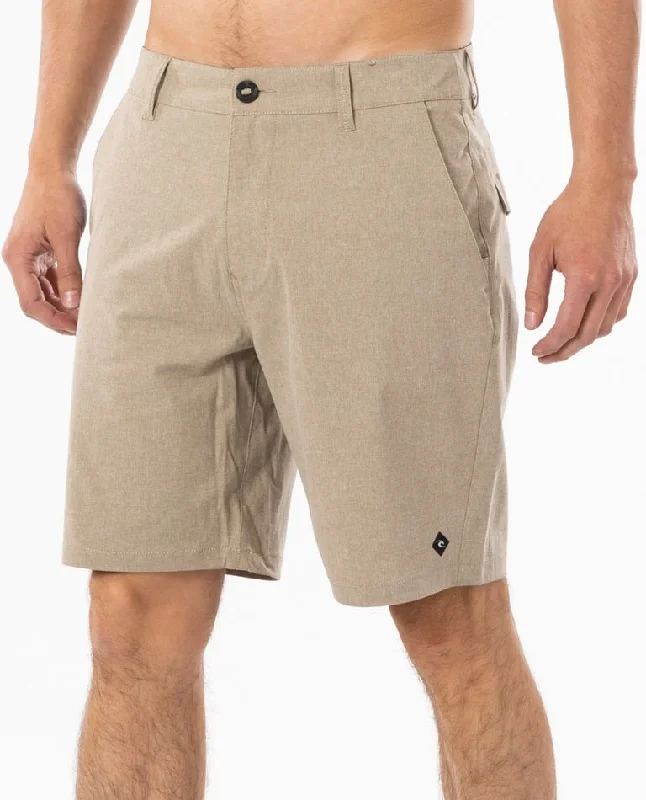 Men's tailored performance pants-Rip Curl Boardwalk Phase Nineteen Shorts-Khaki