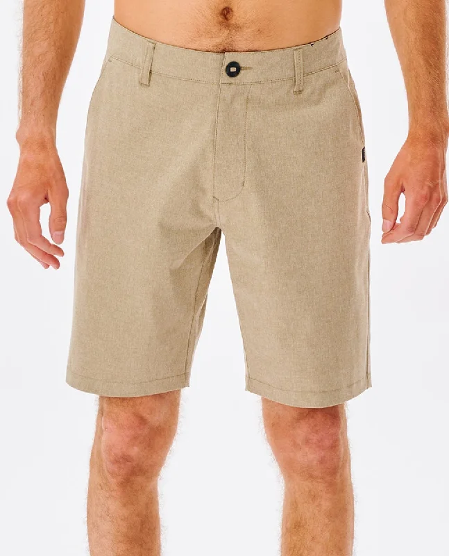 Men's trendy twill joggers-Rip Curl Boardwalk Phase Shorts-Khaki