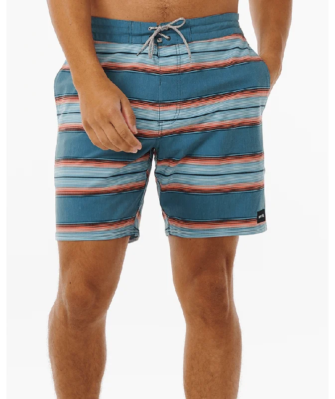 Men's relaxed faded jeans-Rip Curl Line Up Layday Boardshorts-Blue Stone