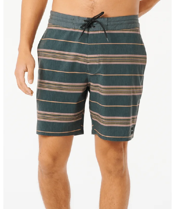 Men's comfy linen trousers-Rip Curl Line Up Layday Boardshorts-Washed Black