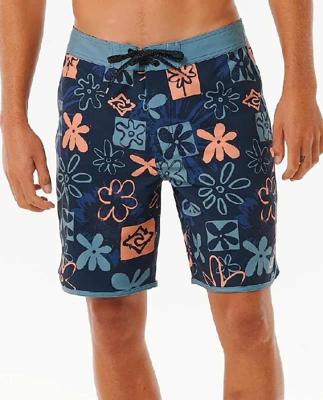 Men's skinny travel trousers-Rip Curl Mirage Owen SWC Boardshorts-Dark Navy