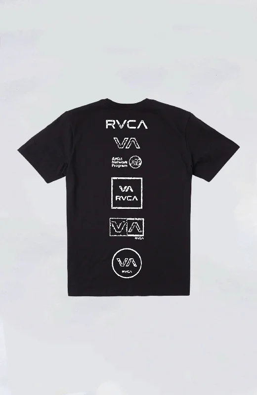 Men's short-sleeve relaxed beach shirt-RVCA - All Logo Tee