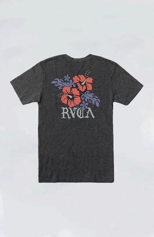 Men's short-sleeve sporty graphic shirt-RVCA - Floral Park Tee