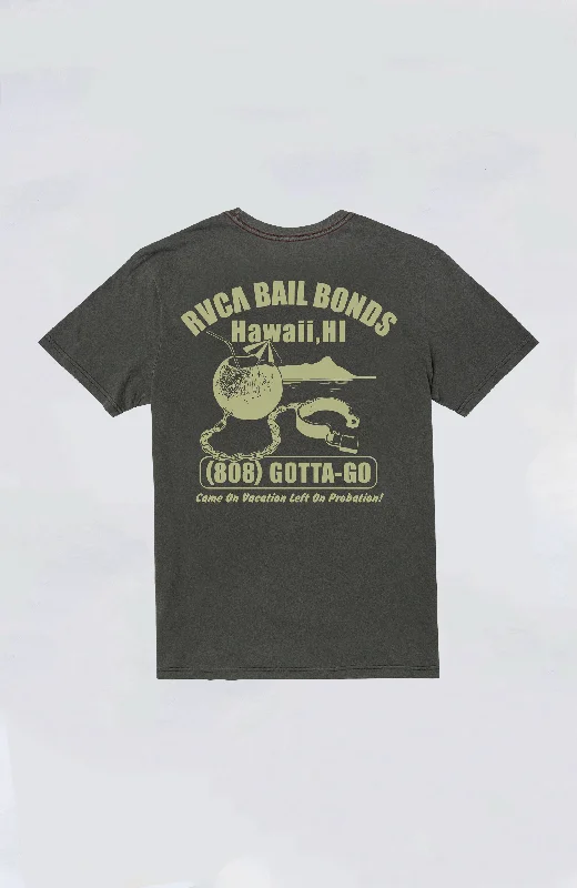 Men's short-sleeve rugged casual tee-RVCA - RVCA Bail Bonds Tee