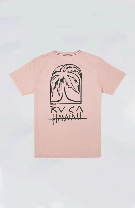 Men's short-sleeve bold logo top-RVCA - Sketch Palm Tee