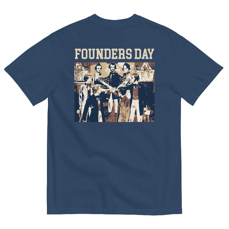 Men's short-sleeve rugged casual tee-Sigma Chi Founders Day T-Shirt by Comfort Colors (2023)