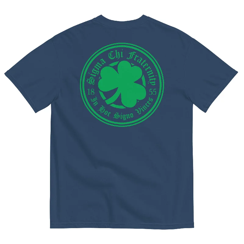 Men's short-sleeve performance polo-Sigma Chi St.Pattys Day T-Shirt by Comfort Colors (2023)