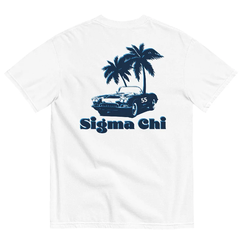 Men's short-sleeve quick-dry polo-Sigma Chi Summer T-Shirt by Comfort Colors (2023)