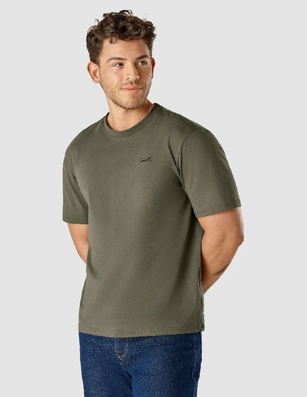 Men's short-sleeve anti-sweat top-Supima T-Shirt Box Fit Legacy Remote Green