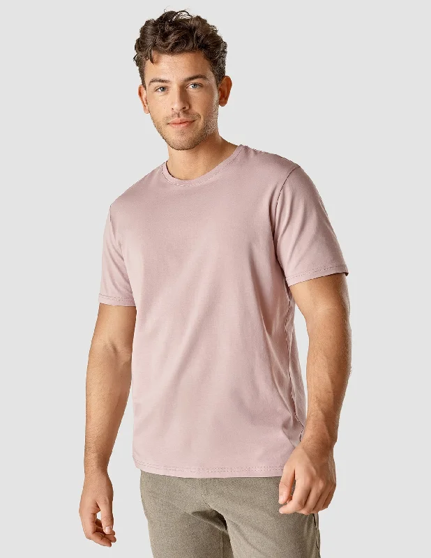 Men's short-sleeve soft jersey shirt-Supima T-Shirt Dusty Lilac