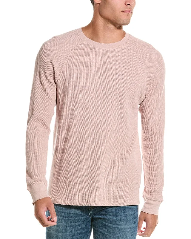 Men's premium twill shirt-Vince Mouline Thermal Pullover