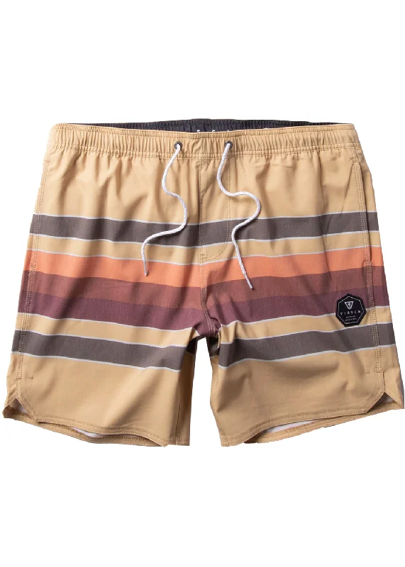 Men's comfy twill jeans-Vissla Fist Bump 17.5" Ecolastic Boardshorts-Ochre