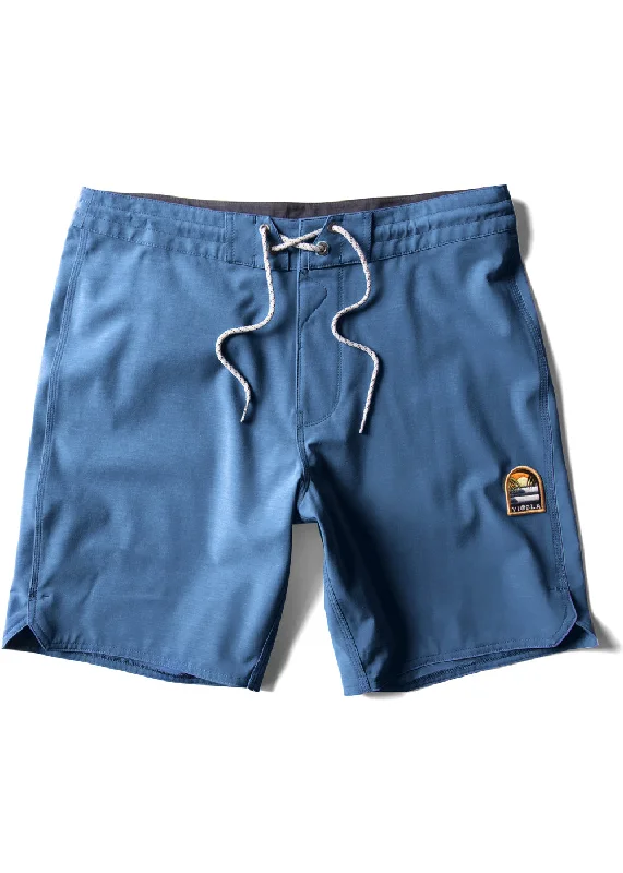 Men's tailored ripstop jeans-Vissla Solid Sets 18.5" Boardshorts-Tidal Blue