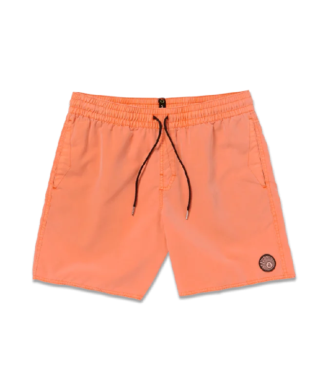 Men's relaxed corduroy pants-Volcom Center Trunk 17 Boardshorts-Turbo Orange