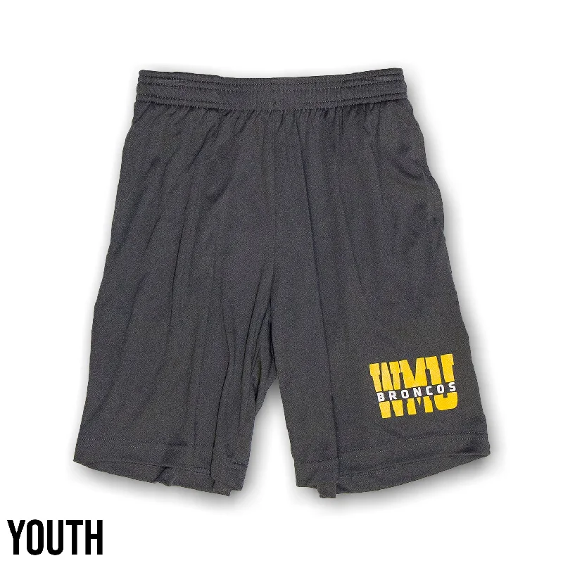 Men's comfortable corduroy pants-Youth WMU Active Shorts