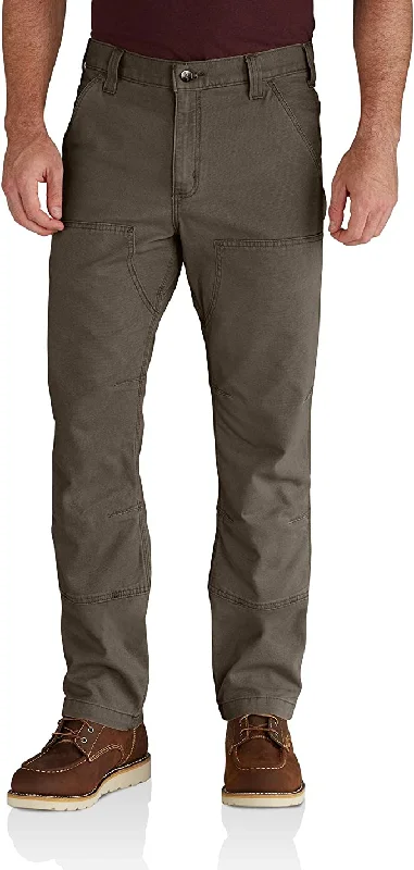 Men's formal pleated pants-Carhartt Men's Rugged Flex Relaxed Fit Heavyweight Double-Front Utility Logger Jean