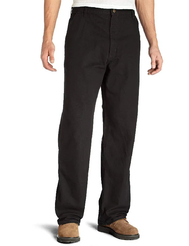 Men's durable faded pants-Carhartt Men's Washed Duck Work Dungaree Utility Pant