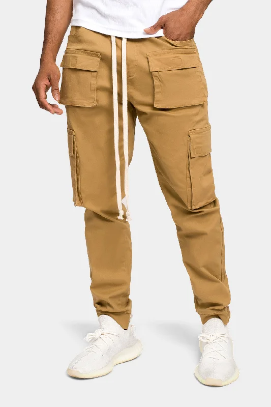 Men's lightweight ripstop pants-Classic Side Pocket Cargo Pants