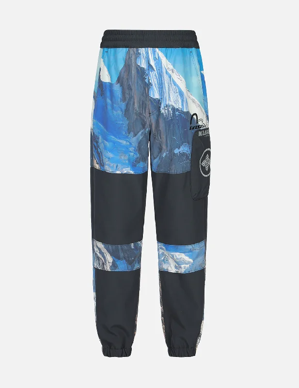 Men's rugged travel pants-Digital Print Pannels Joggers