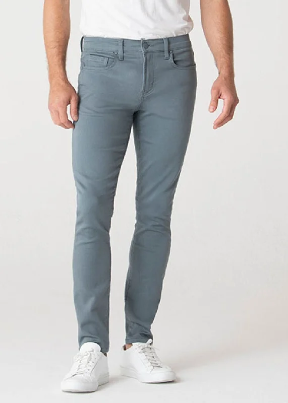 Men's skinny travel trousers-Duo Pants | French Grey