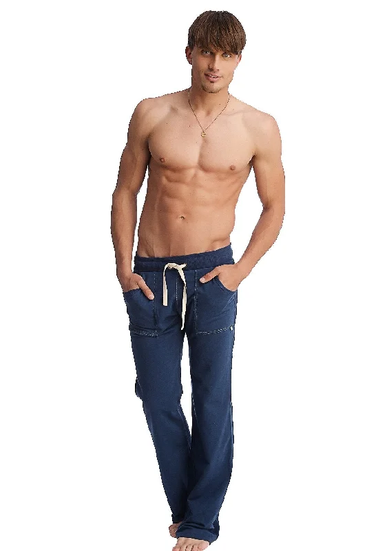 Men's soft cargo jeans-Eco-Track & Yoga Sweat Pant (Solid Royal Blue)