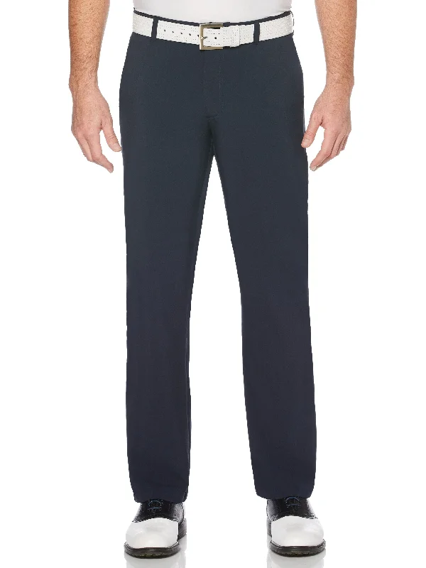 Men's tailored performance pants-Men's Flat Front Active Flex Pant - Blue