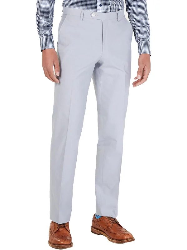 Men's durable linen pants-Hall Mens Office Modern Fit Dress Pants