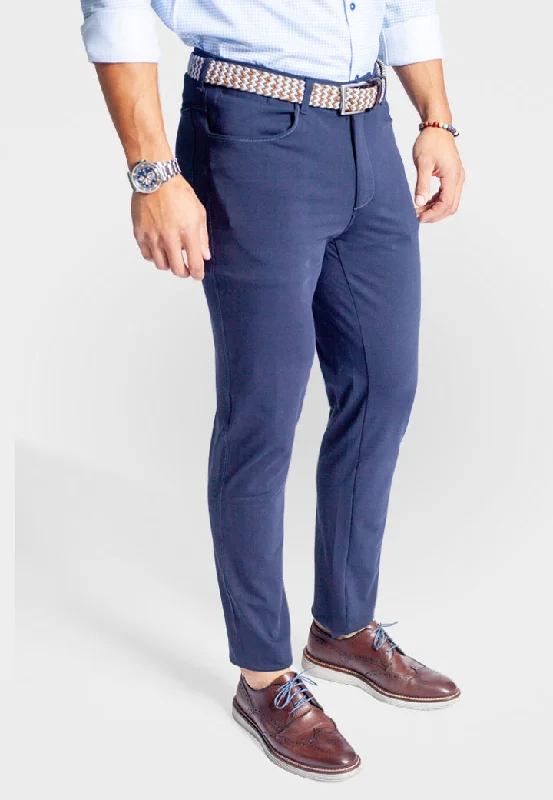 Men's slim ripstop pants-High-Five Tech Pants Navy