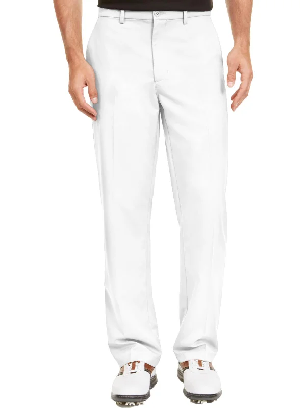 Men's tapered fit linen pants-Mens Moisture Wicking Professional Dress Pants