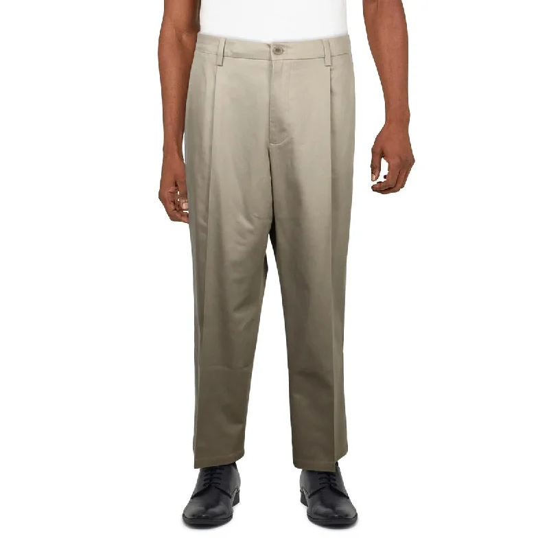 Men's durable linen pants-Mens Office Wear Stretch Dress Pants