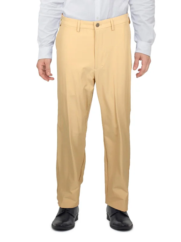 Men's classic pleated trousers-Mens Slim Fit Tech Dress Pants