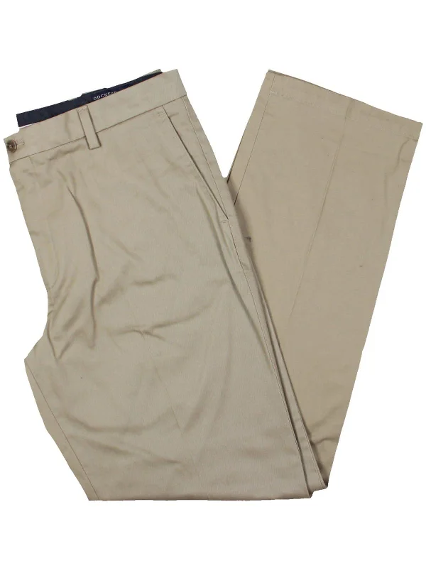 Men's trendy ripstop pants-Mens Stretch Cotton Dress Pants