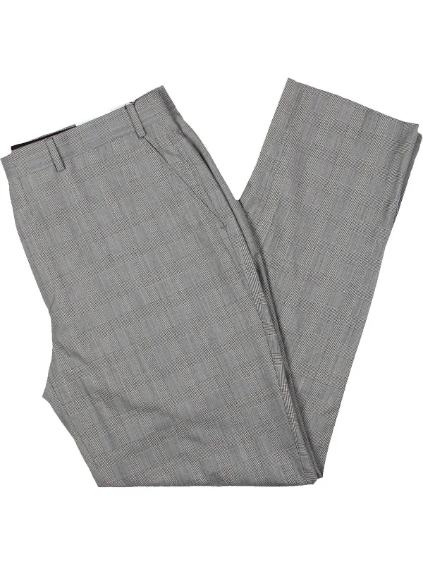 Men's skinny twill jeans-Mens Wool Dress Pants