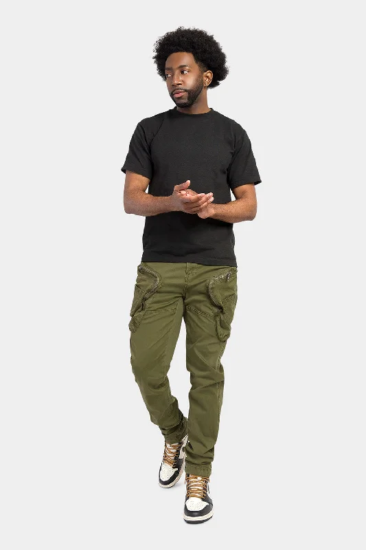 Men's soft cargo jeans-Prewashed Cargo Pants