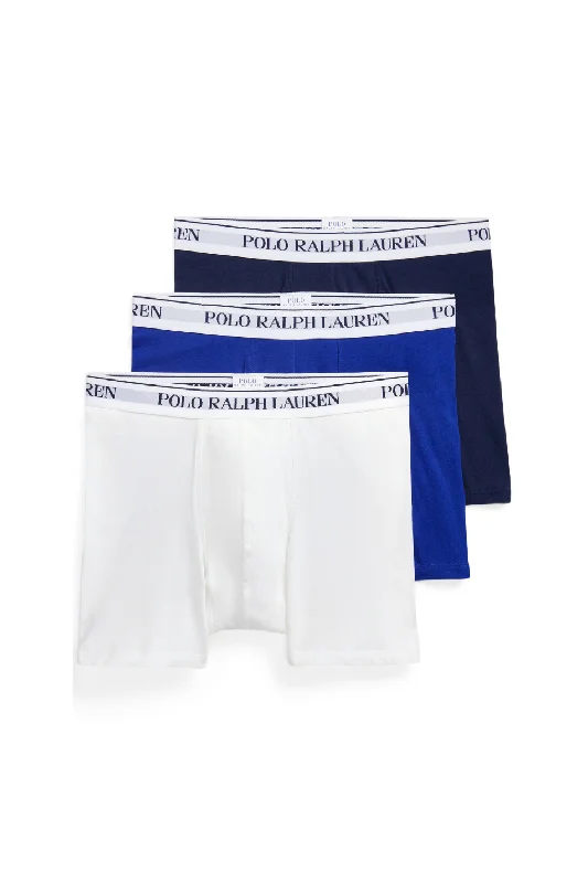 men's cooling underwear for hot climates-Polo Ralph Lauren Men's 3 Pack Boxer Brief