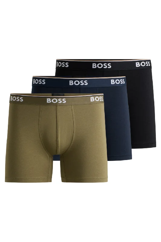 men's performance underwear set-Boss 3 Pack Men's Power Boxer Brief