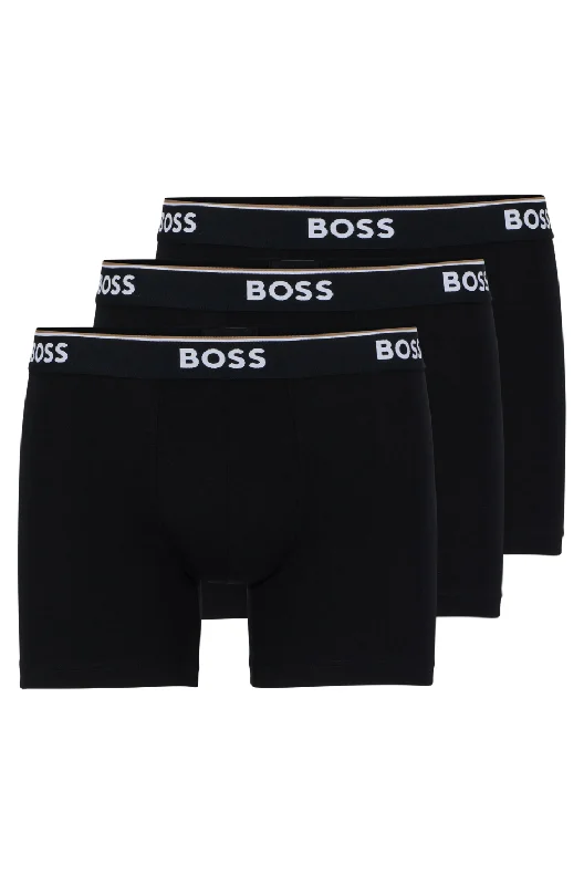 men's plain underwear for simplicity-Boss 3 Pack Men's Boxer Brief