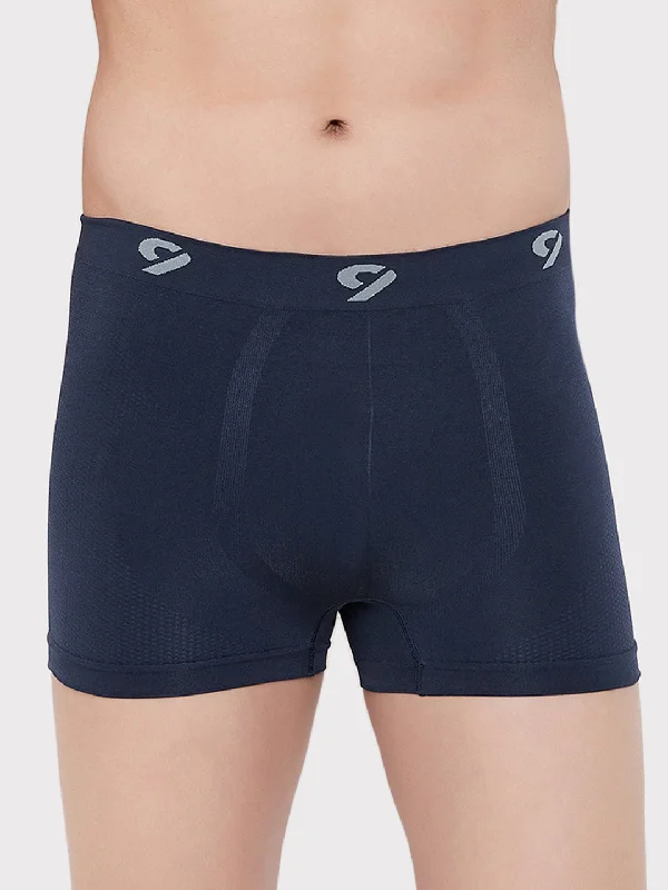 men's designer underwear-C9 Airwear Seamless Trunk/Boxer For Men - Navy