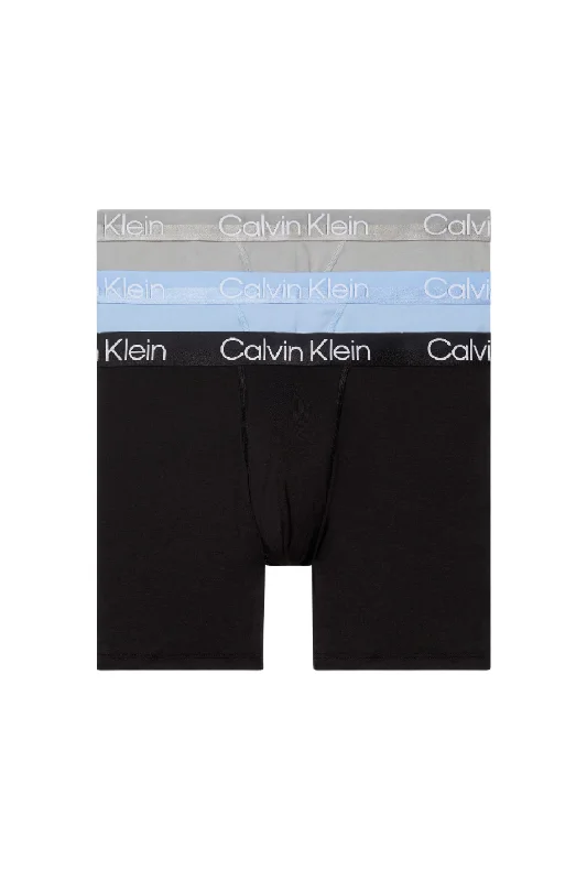 men's fitted underwear set-Calvin Klein 3 Pack Men's Structure Cotton Boxer Brief